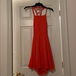 Coral lulus dress